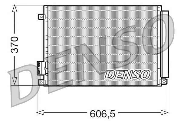 DENSO DCN09045 İklimlendirme Sistemi Klima Radyatörü - ABARTH 500 / 595 / 695 uyumlu