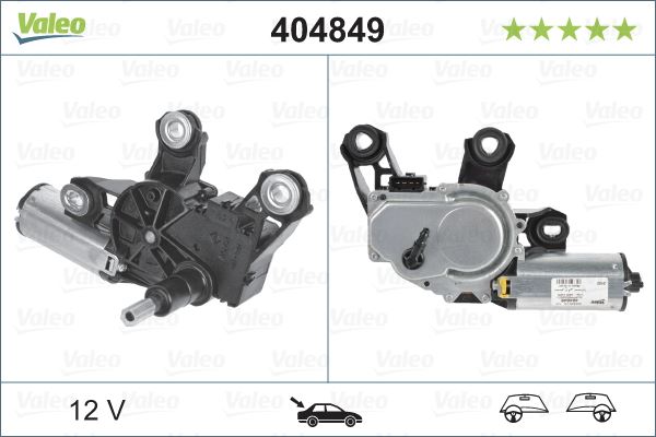 VALEO 404849 Kaporta & Gövde Parçaları Cam Silecek Mekanizması - VW SHARAN (7M8, 7M9, 7M6) uyumlu