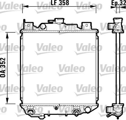 VALEO 734203 Soğutma Sistemi Su Soğutucu & Parçaları - SUZUKI SWIFT II Hatchback (EA, MA) uyumlu