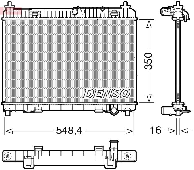 DENSO DRM10113 Soğutma Sistemi Su Soğutucu & Parçaları - FORD B-MAX (JK) uyumlu