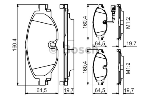 BOSCH 0 986 495 347 Fren Sistemleri Fren Balatası - VW T-ROC (A11, D11) uyumlu