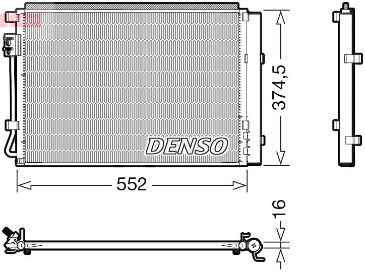 DENSO DCN41017 İklimlendirme Sistemi Klima Radyatörü - HYUNDAI VELOSTER (FS) uyumlu