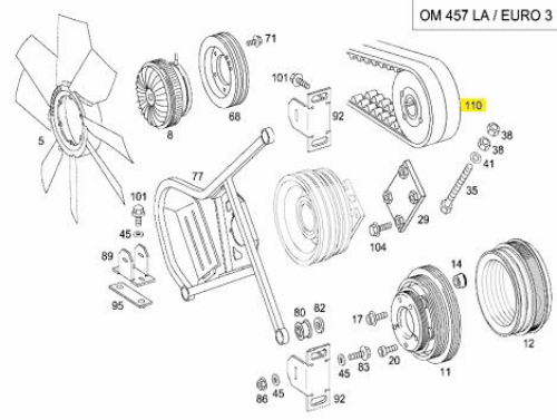 V Kayışı - MERCEDES ORIJINAL - A6139970692 Ürün Görseli