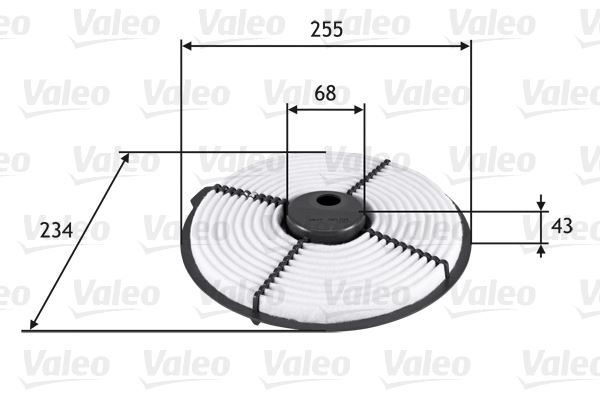 VALEO 585704 Motor Hava Filtresi - TOYOTA STARLET (_P7_) uyumlu