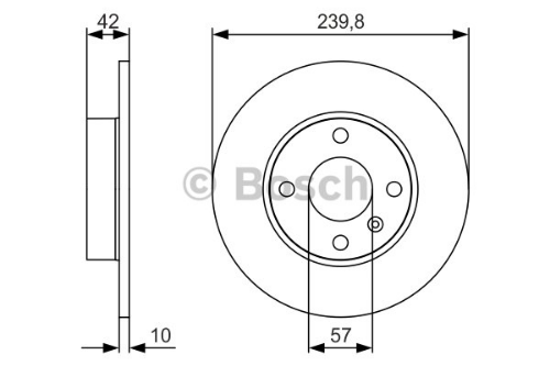 BOSCH 0 986 479 S52 Fren Sistemleri Fren Diski - OPEL MERIVA A MPV (X03) uyumlu
