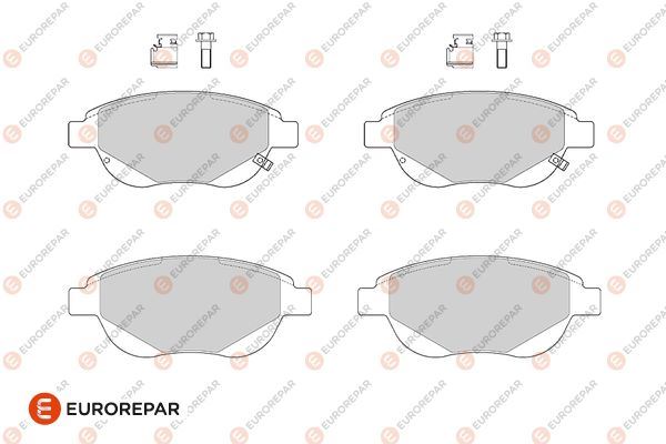 EUROREPAR 1682309980 Fren Sistemleri Fren Balatası - FIAT 500L (351_, 352_) uyumlu