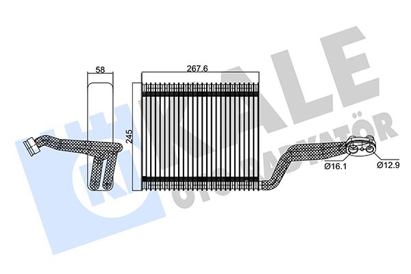 KALE OTO RADYATÖR 354130 İklimlendirme Sistemi Evaporatör - AUDI A4 B6 (8E2) uyumlu