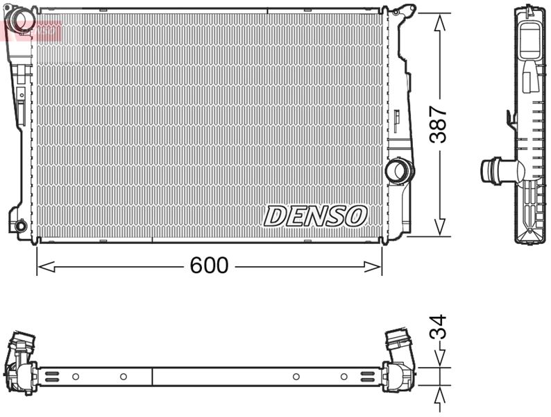 DENSO DRM05006 Soğutma Sistemi Su Soğutucu & Parçaları - BMW X3 (F25) uyumlu