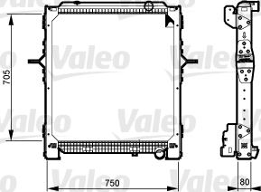 VALEO 733548 Soğutma Sistemi Su Soğutucu & Parçaları - VOLVO FE uyumlu