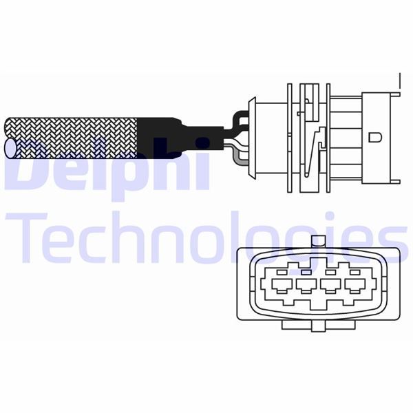 DELPHI ES10982-12B1 Emme & Egzoz Sistemi Egzoz Sensörleri - OPEL ASTRA G Hatchback (T98) uyumlu