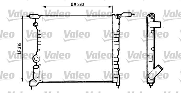 VALEO 816657 Soğutma Sistemi Su Soğutucu & Parçaları - RENAULT CLIO I (B/C57_, 5/357_) uyumlu