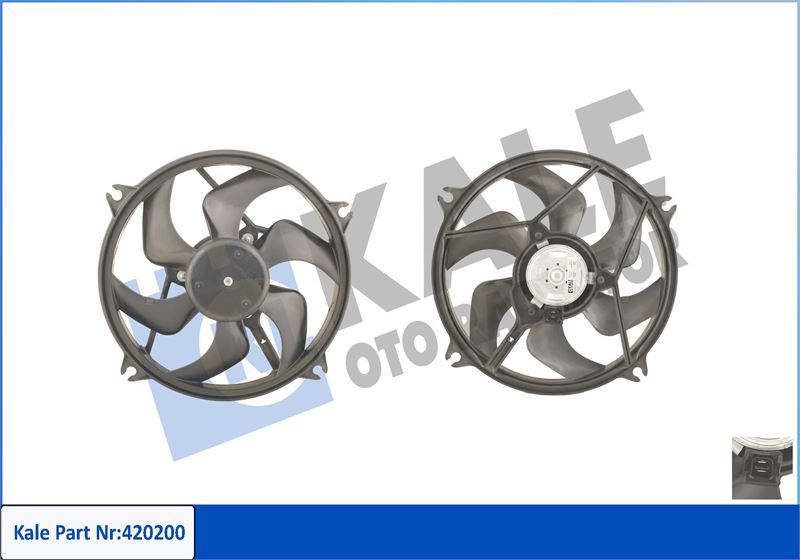 KALE OTO RADYATÖR 420200 Soğutma Sistemi Fan - PEUGEOT 406 Break (8E/F) uyumlu