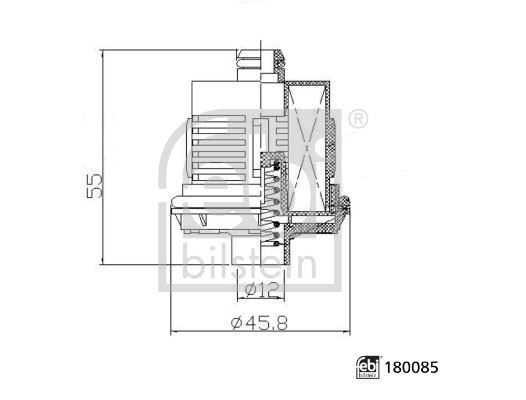FEBI BILSTEIN 180085 Diferansiyel & Aktarma Sistemi Bağlantı & Aksesuar Parçaları - SKODA OCTAVIA II Combi (1Z5) uyumlu