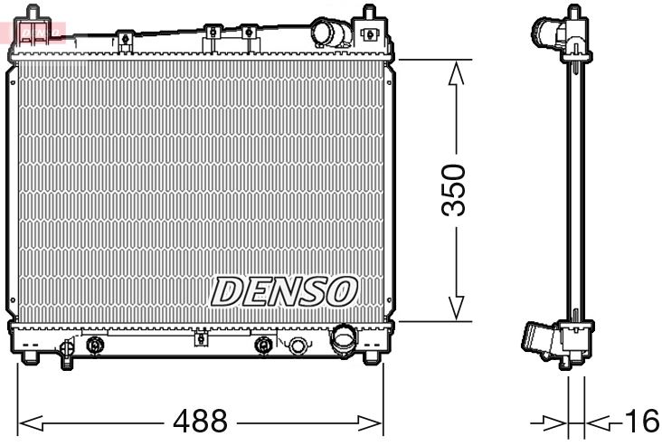 DENSO DRM50080 Soğutma Sistemi Su Soğutucu & Parçaları - TOYOTA YARIS VERSO (_P2_) uyumlu