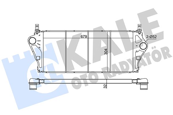 KALE OTO RADYATÖR 352275 Motor Turbo Radyatörü - RENAULT LAGUNA I (B56_, 556_) uyumlu