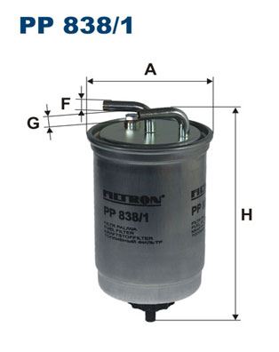 FILTRON PP 838/1 Yakıt Sistemi Yakıt Filtresi - FORD FIESTA III (GFJ) uyumlu