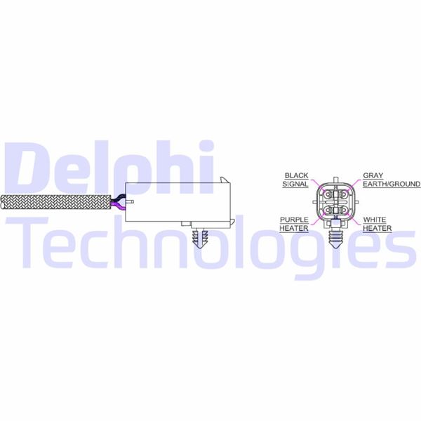 DELPHI ES20016-12B1 Emme & Egzoz Sistemi Egzoz Sensörleri - TOYOTA PREVIA I (_R1_, _R2_) uyumlu