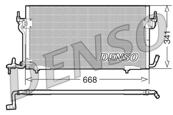 DENSO DCN21011 İklimlendirme Sistemi Klima Radyatörü - PEUGEOT 306 Hatchback (7A, 7C, N3, N5) uyumlu