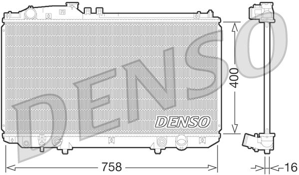 DENSO DRM51009 Soğutma Sistemi Su Soğutucu & Parçaları