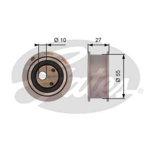 GATES T42042 Motor Kayış Kasnağı - LADA SAMARA (2108, 2109, 2113, 2114) uyumlu