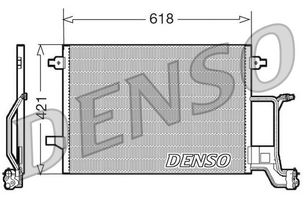 DENSO DCN02015 İklimlendirme Sistemi Klima Radyatörü - AUDI A6 C5 Avant (4B5, 4B6) uyumlu