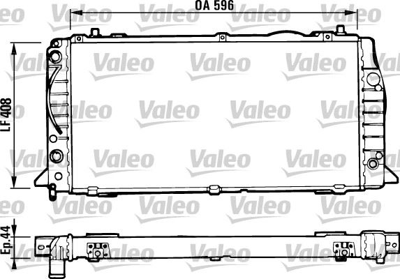 VALEO 731428 Soğutma Sistemi Su Soğutucu & Parçaları - AUDI COUPE B3 (89, 8B3) uyumlu