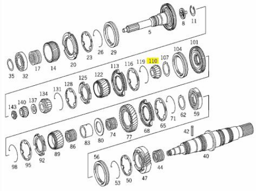Rulman - MERCEDES ORIJINAL - A0139810405 Ürün Görseli