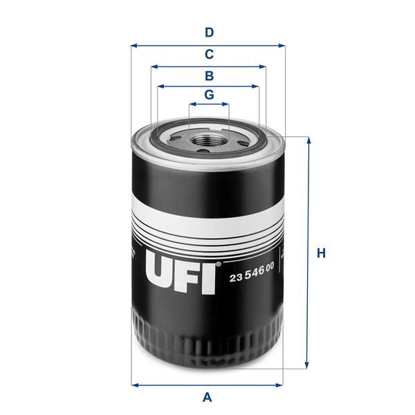 UFI 23.546.00 Motor Yağ Filtresi - FIAT DUCATO Panelvan/Van (250_) uyumlu