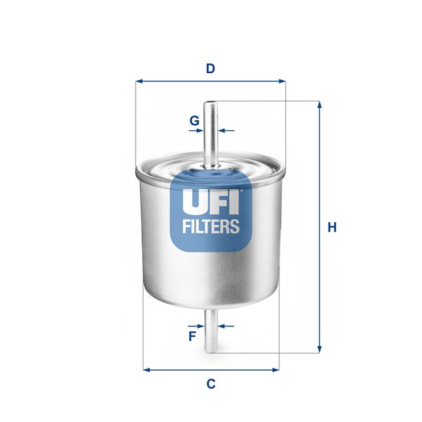 UFI 31.514.00 Yakıt Sistemi Yakıt Filtresi - FORD FIESTA III (GFJ) uyumlu