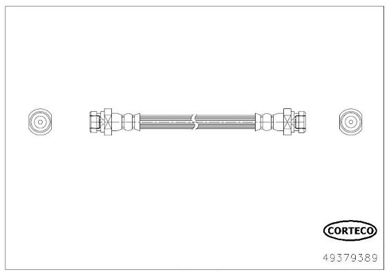 CORTECO 49379389 Fren Sistemleri Fren Hortumları - PEUGEOT ION uyumlu