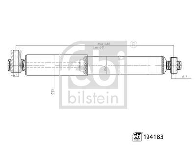 FEBI BILSTEIN 194183 Süspansiyon Sistemi Amortisör - FORD TRANSIT Minibüs/Otobüs (FD_ _, FB_ _, FS_ _, FZ_ _, FC_ _) uyumlu