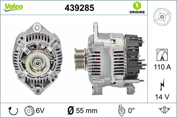 VALEO 439285 Elektrik Sistemi Alternatör - RENAULT LAGUNA I Grandtour (K56_) uyumlu