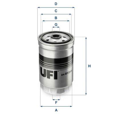 UFI 24.012.00 Yakıt Sistemi Yakıt Filtresi - HYUNDAI ix20 (JC) uyumlu