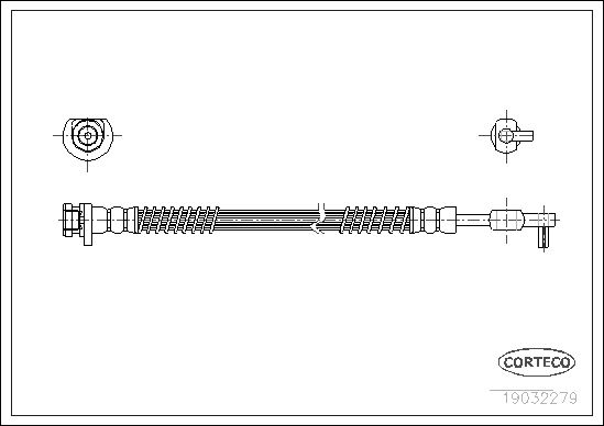 CORTECO 19032279 Fren Sistemleri Fren Hortumları - LAND ROVER RANGE ROVER II (P38A) uyumlu
