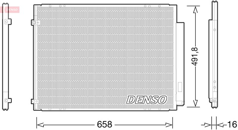 DENSO DCN51010 İklimlendirme Sistemi Klima Radyatörü - LEXUS RX (_U3_) uyumlu