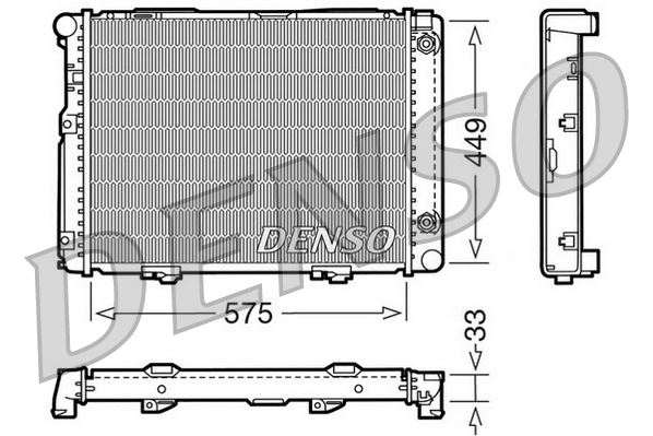 DENSO DRM17061 Soğutma Sistemi Su Soğutucu & Parçaları - MERCEDES-BENZ 190 (W201) uyumlu