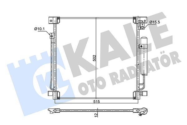 KALE OTO RADYATÖR 354015 İklimlendirme Sistemi Klima Radyatörü - MITSUBISHI L200 / TRITON (KJ_, KK_, KL_) uyumlu