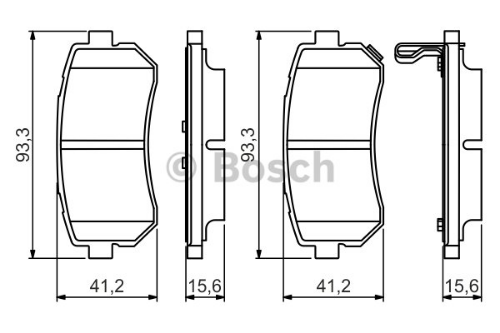BOSCH 0 986 495 354 Fren Sistemleri Fren Balatası - HYUNDAI i20 I (PB, PBT) uyumlu