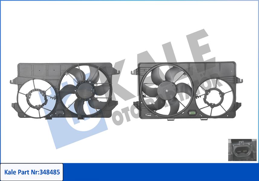 KALE OTO RADYATÖR 348485 Soğutma Sistemi Fan - FORD TOURNEO CONNECT uyumlu