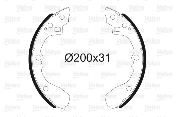 VALEO 564178 Fren Sistemleri Fren Pabucu - KIA RIO I Hatchback (DC) uyumlu