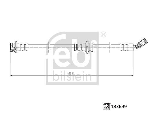 FEBI BILSTEIN 183699 Fren Sistemleri Fren Hortumları - NISSAN QASHQAI II (J11, J11_) uyumlu