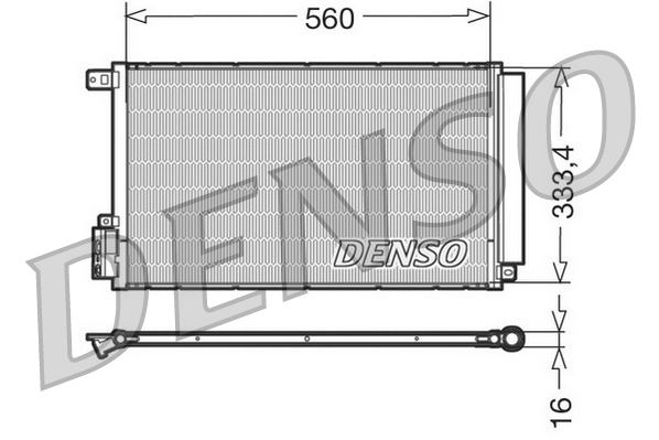 DENSO DCN13109 İklimlendirme Sistemi Klima Radyatörü - FIAT DOBLO Minibüs/Otobüs (263_) uyumlu
