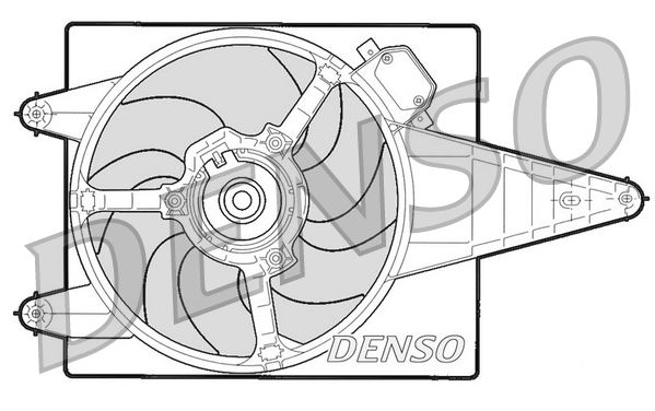 DENSO DER13204 Soğutma Sistemi Fan - FIAT TIPO (160_) uyumlu