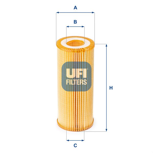 UFI 25.080.00 Motor Yağ Filtresi - AUDI A6 C7 (4G2, 4GC) uyumlu