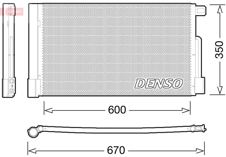 DENSO DCN01004 İklimlendirme Sistemi Klima Radyatörü - OPEL CORSA D (S07) uyumlu
