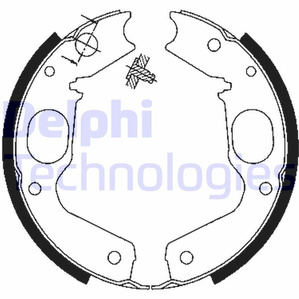 DELPHI LS1898 Fren Sistemleri El Fren Kolu - MITSUBISHI PAJERO II Canvas Top (V2_C, V4_C) uyumlu