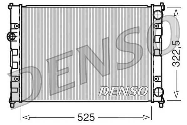 DENSO DRM26008 Soğutma Sistemi Su Soğutucu & Parçaları - SEAT IBIZA II (6K1) uyumlu