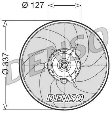 DENSO DER21004 Soğutma Sistemi Fan - BMW 3 (E30) uyumlu