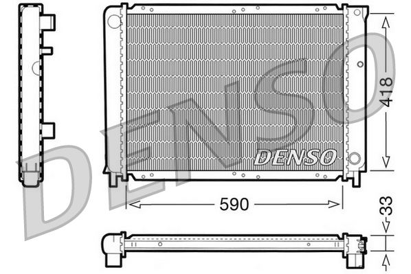 DENSO DRM33031 Soğutma Sistemi Su Soğutucu & Parçaları - VOLVO 940 (944) uyumlu