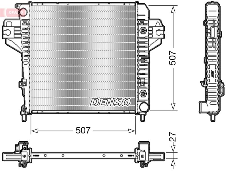 DENSO DRM06033 Soğutma Sistemi Su Soğutucu & Parçaları - JEEP CHEROKEE (KJ) uyumlu